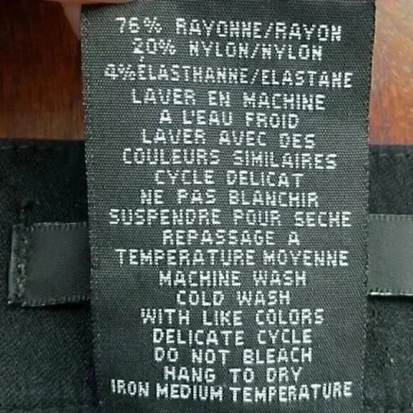 Simon Chang Jeans High Rise Straight Leg Cropped Stretch Fit Black  Size 16 - Picture 14 of 16